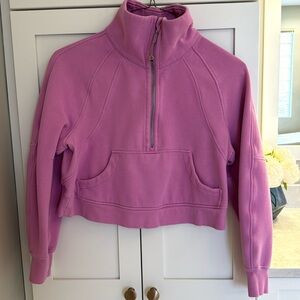 Scuba 1/2 zip- cropped